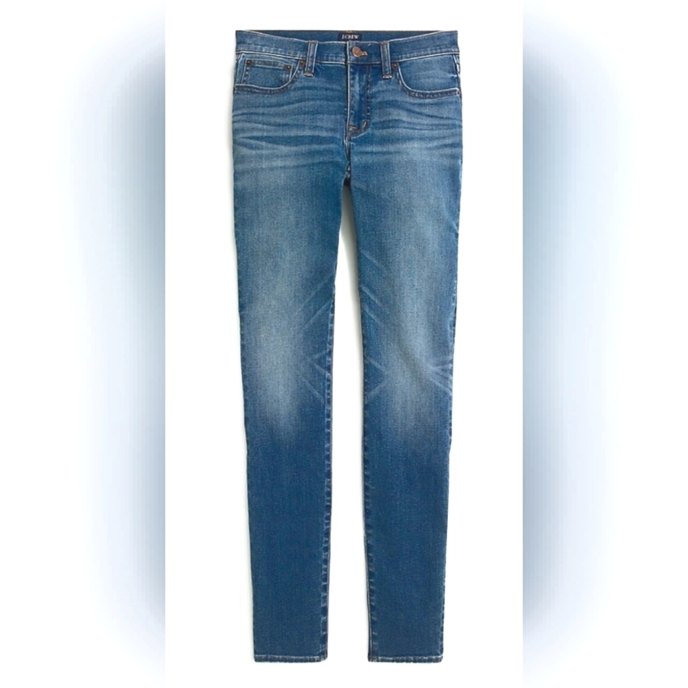 J. Crew Stretch Denim Mid-Rise Skinny Jeans, Size 26
